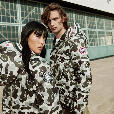 canada goose bape collab.